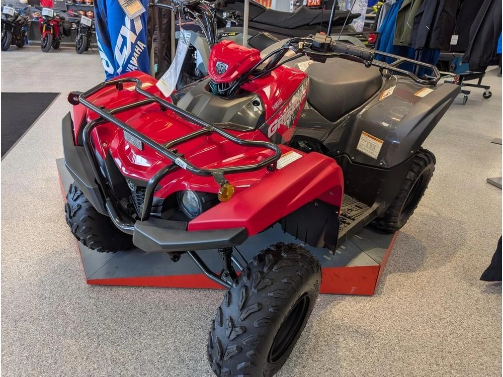 2025 Yamaha Grizzly 110 Grey Metallic/red - Last 2025 Grizzly 110 In Stock! alt