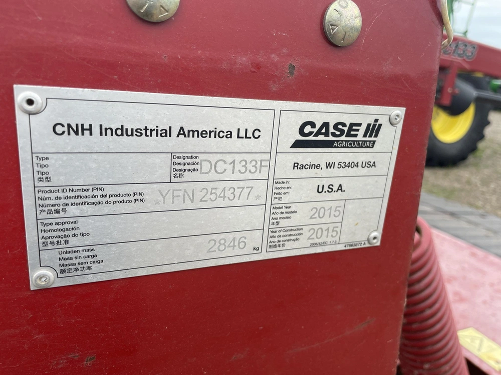 2015 Case Ih Dc133 alt
