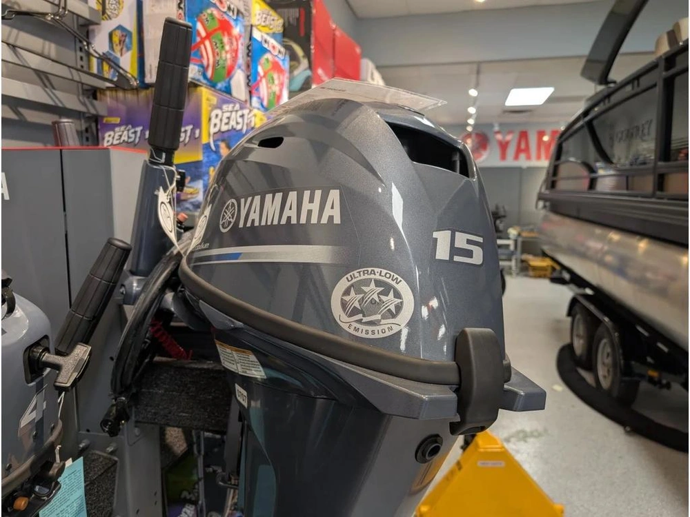 2024 Yamaha Yamaha F15, 20 Inch Shaft, Manual Start/tilt. alt