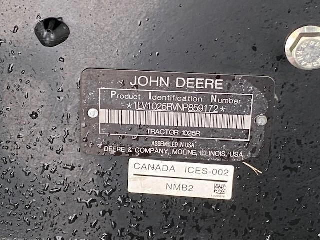 2022 John Deere 1025r alt