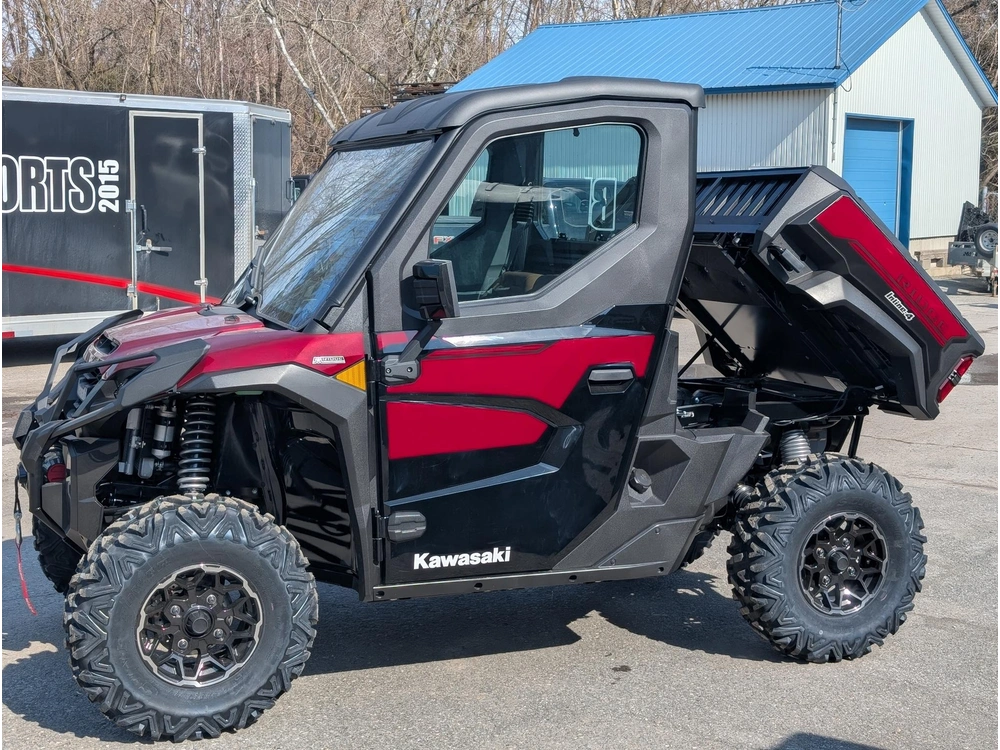 Kawasaki Ridge Platinum Ranch Edition Hvac 🎯 Utv Cabine Fermée Chauffé Climatisé Travail Luxe Ranger Xp1000 Defender Limited 4 Saisons 🟢 2026 alt