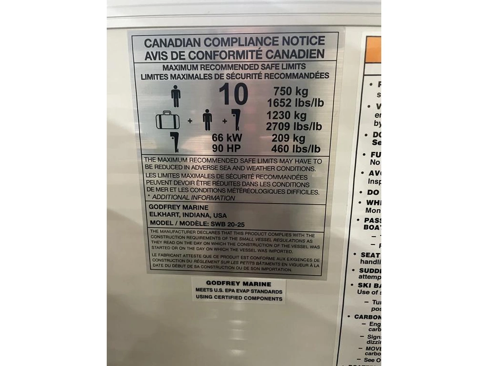 2023 Godfrey Marine 2086 Split Bench alt