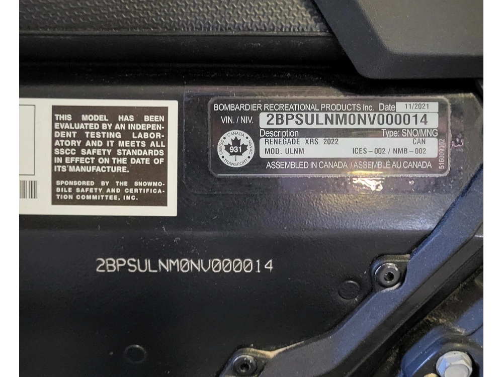 Ski-doo Renegade Xrs 850 Demo 2022 alt
