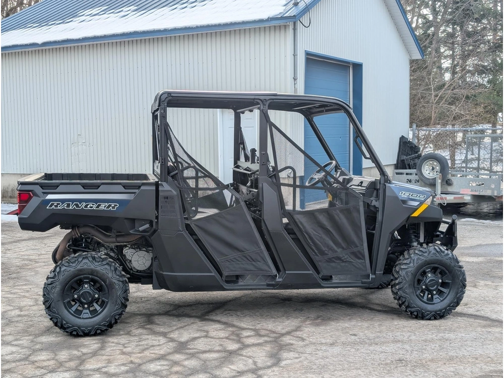 2021 Polaris Ranger 1000 Premium Crew 🎯 Utv 4 Places Occasion Faible Km Travail Famille Defender Max Viking Vi Polyvalent 🟢 alt
