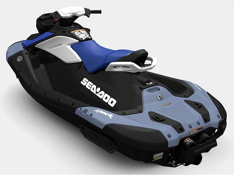 2026 Sea-doo Spark Convenience Package 900 3up Ibr "dazzling Blue / Vapor Blue (sound System)" alt
