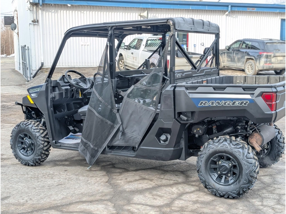2021 Polaris Ranger 1000 Premium Crew 🎯 Utv 4 Places Occasion Faible Km Travail Famille Defender Max Viking Vi Polyvalent 🟢 alt