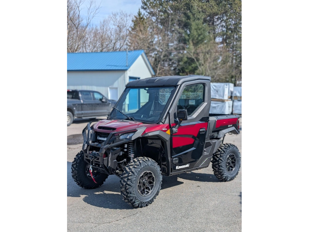 Kawasaki Ridge Platinum Ranch Edition Hvac 🎯 Utv Cabine Fermée Chauffé Climatisé Travail Luxe Ranger Xp1000 Defender Limited 4 Saisons 🟢 2026 alt