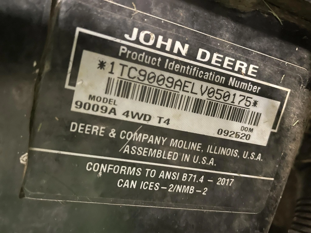 John Deere 9009 2020 alt