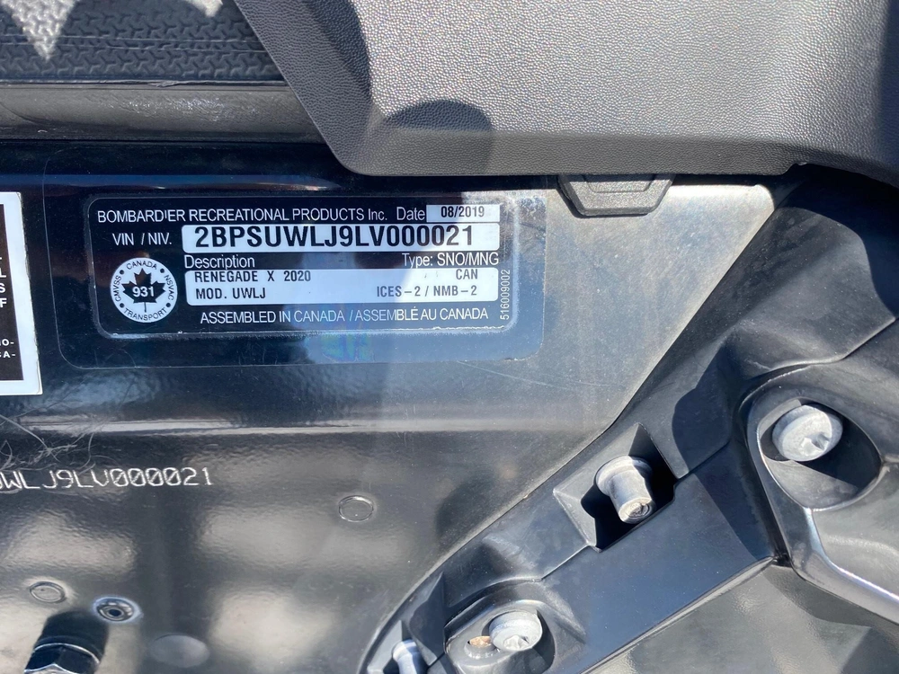 2020 Ski-doo Renegade X 850 E-tec alt