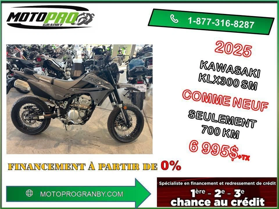 Kawasaki Klx300sm Klx300 Sm Klx 300sm Supermotard Bas Km 2025 alt