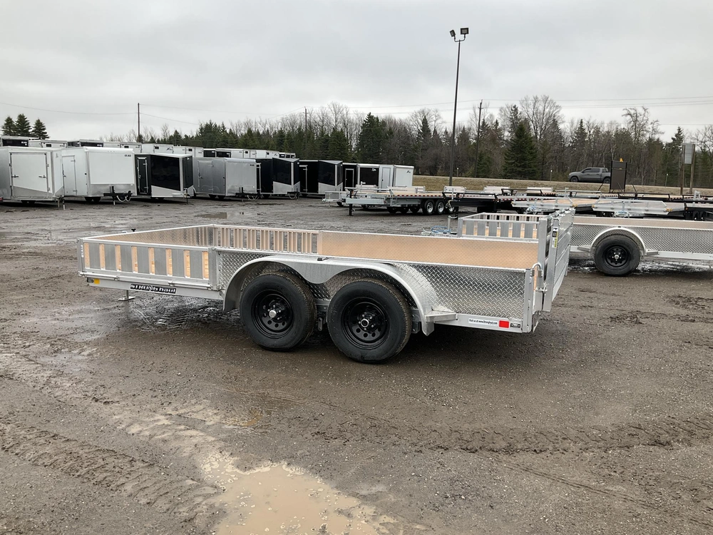 2026 Stronghaul 82x14 3.5 Ton All Aluminum Landscape Trailer alt