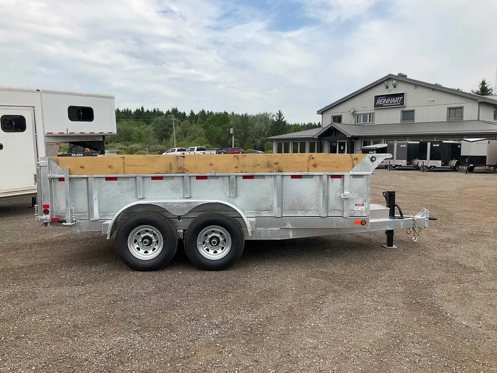 2026 Canada Trailers 83x14 7 Ton Galvanized Dump Trailer alt