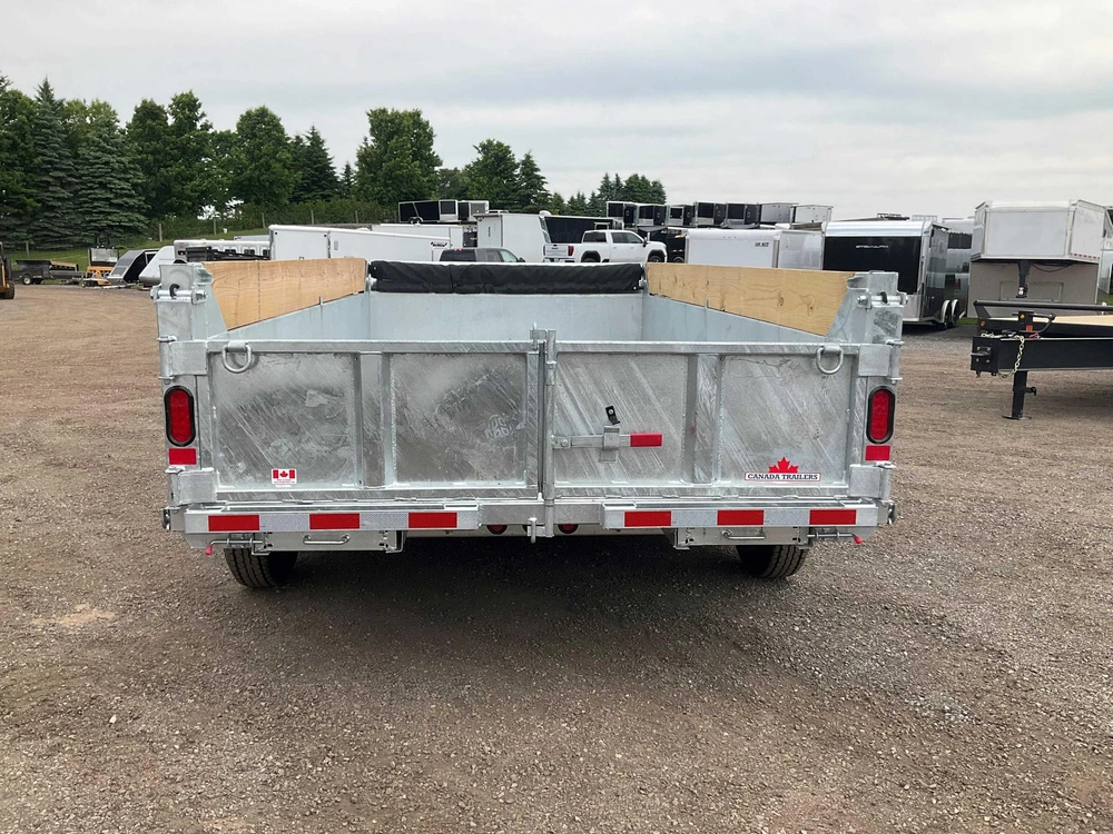 2026 Canada Trailers 83x14 7 Ton Galvanized Dump Trailer alt