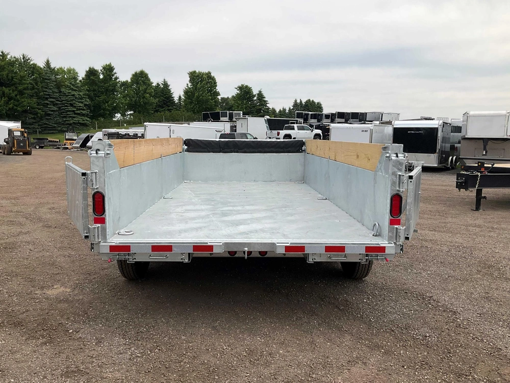 2026 Canada Trailers 83x14 7 Ton Galvanized Dump Trailer alt