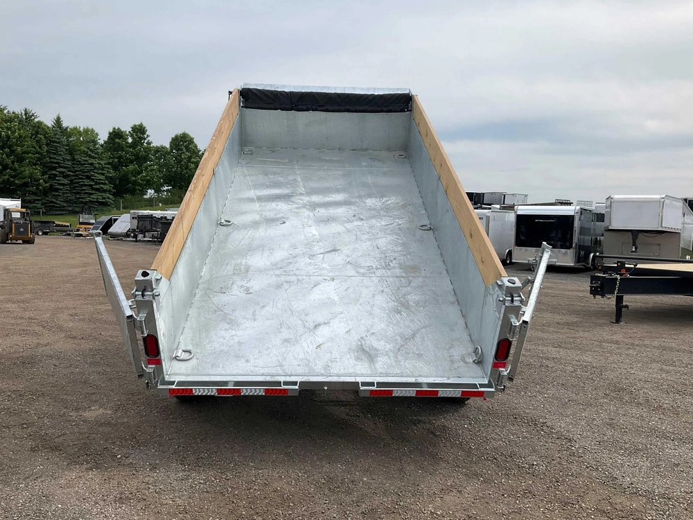 2026 Canada Trailers 83x14 7 Ton Galvanized Dump Trailer alt