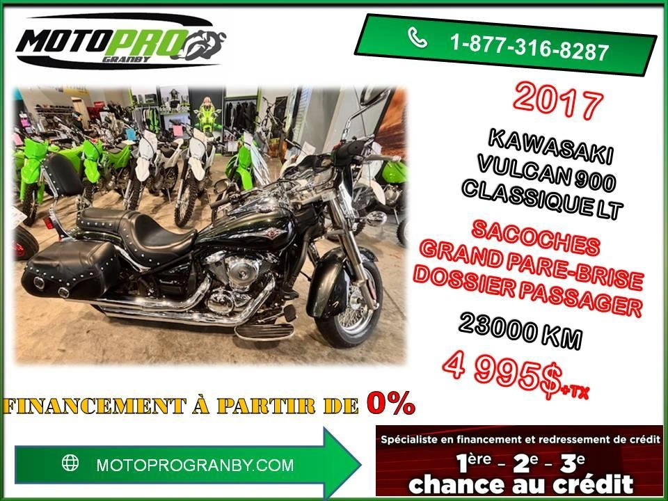 2017 Kawasaki Vulcan 900 Classic Lt Vulcan900 Vn900 Vn 900 Classique Lt Impeccable alt