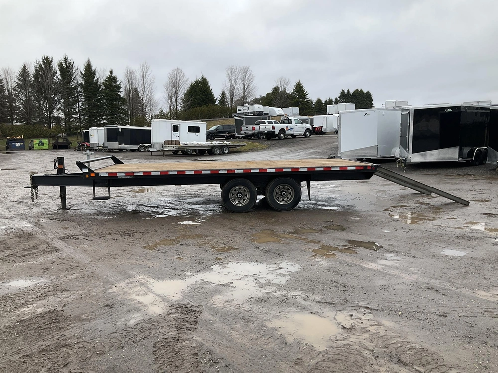 2022 Canada Trailers 8.5x18 5 Ton Deckover Equipment Trailer alt