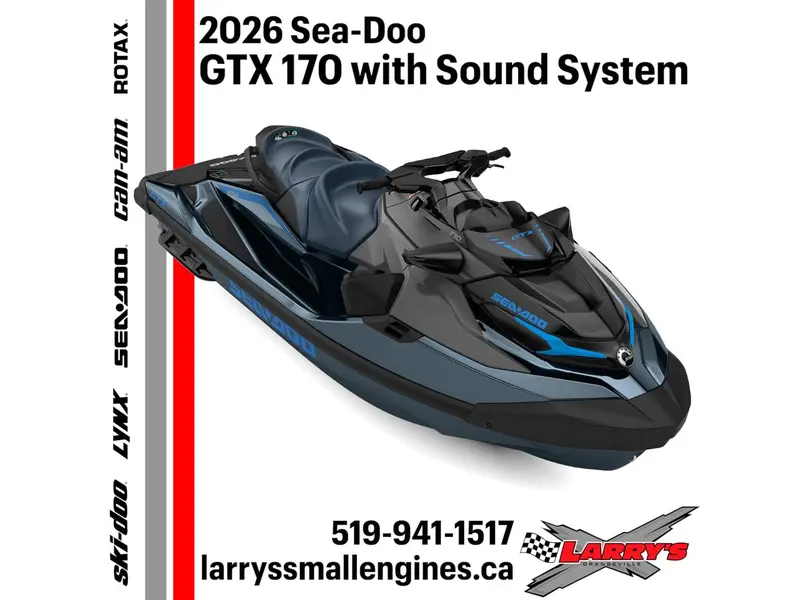 2026 Sea-Doo GTX 170 with Sound System 11TA
