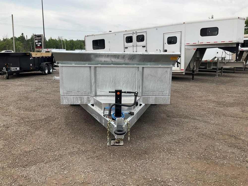 2026 Canada Trailers 83x14 7 Ton Galvanized Dump Trailer alt