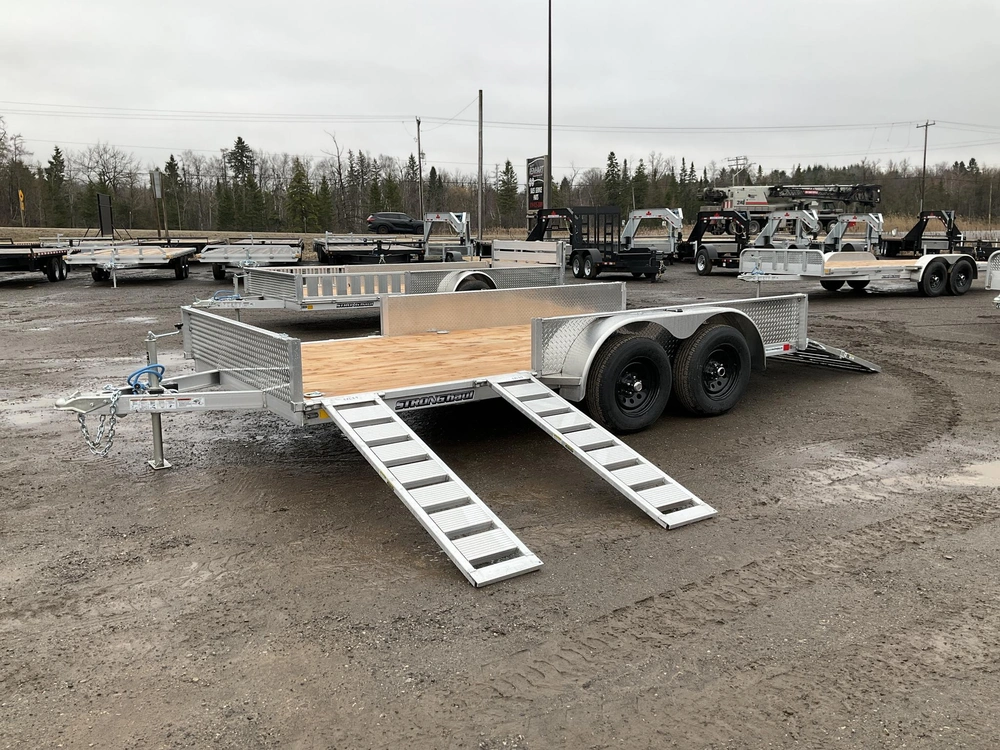 2026 Stronghaul 82x14 3.5 Ton All Aluminum Landscape Trailer alt