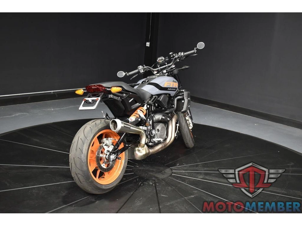 2023 Indian Motorcycle Ftr Stealth Gray/orange Burst alt