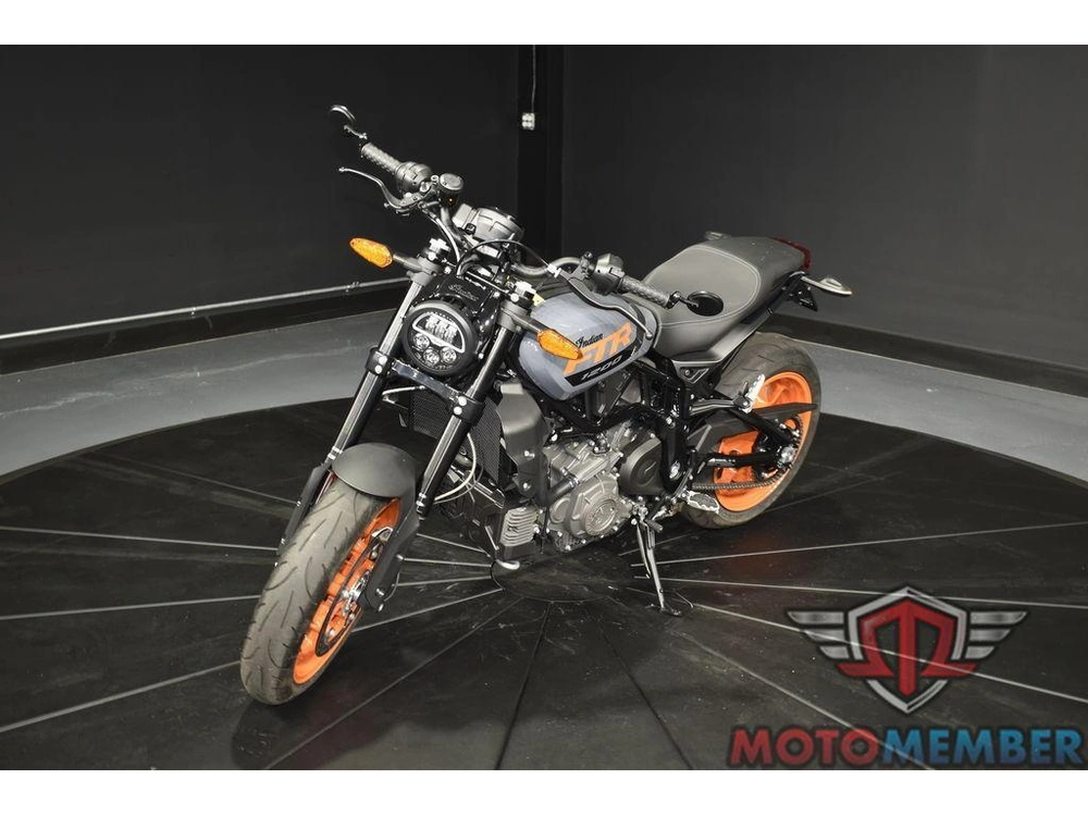 2023 Indian Motorcycle Ftr Stealth Gray/orange Burst alt