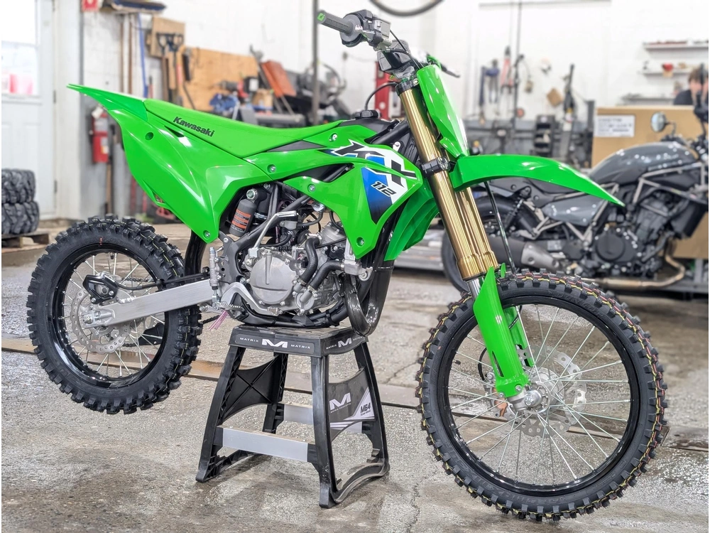 2026 Kawasaki Kx112 2026 🎯 Motocross Junior Compétition Performance Transition Yz85 Sx85 Jeune Rider 🟢 alt