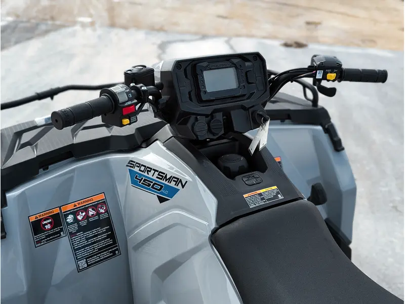 2026 Polaris Sportsman 450 H.O. // Ghost Gray thumbnail 13