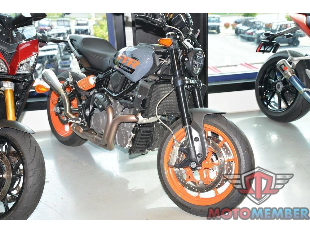 2023 Indian Motorcycle Ftr Stealth Gray/orange Burst alt
