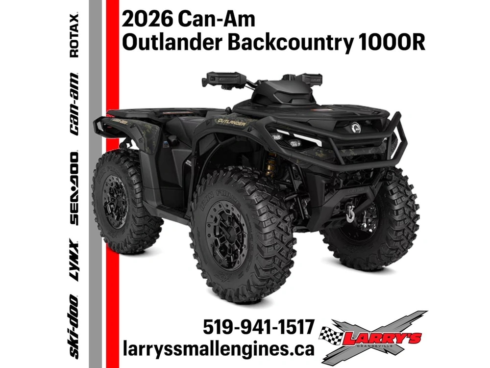2026 Can-am Outlander Backcountry 1000r 4nte alt