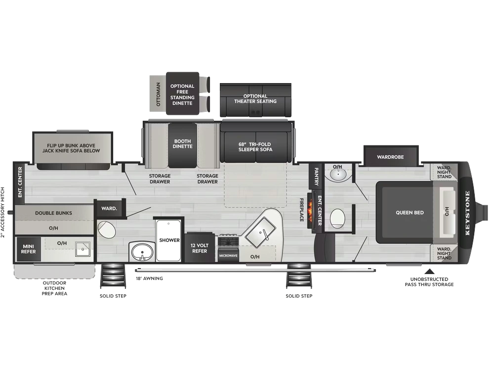 Keystone Rv Cougar 32bhs 2022 alt