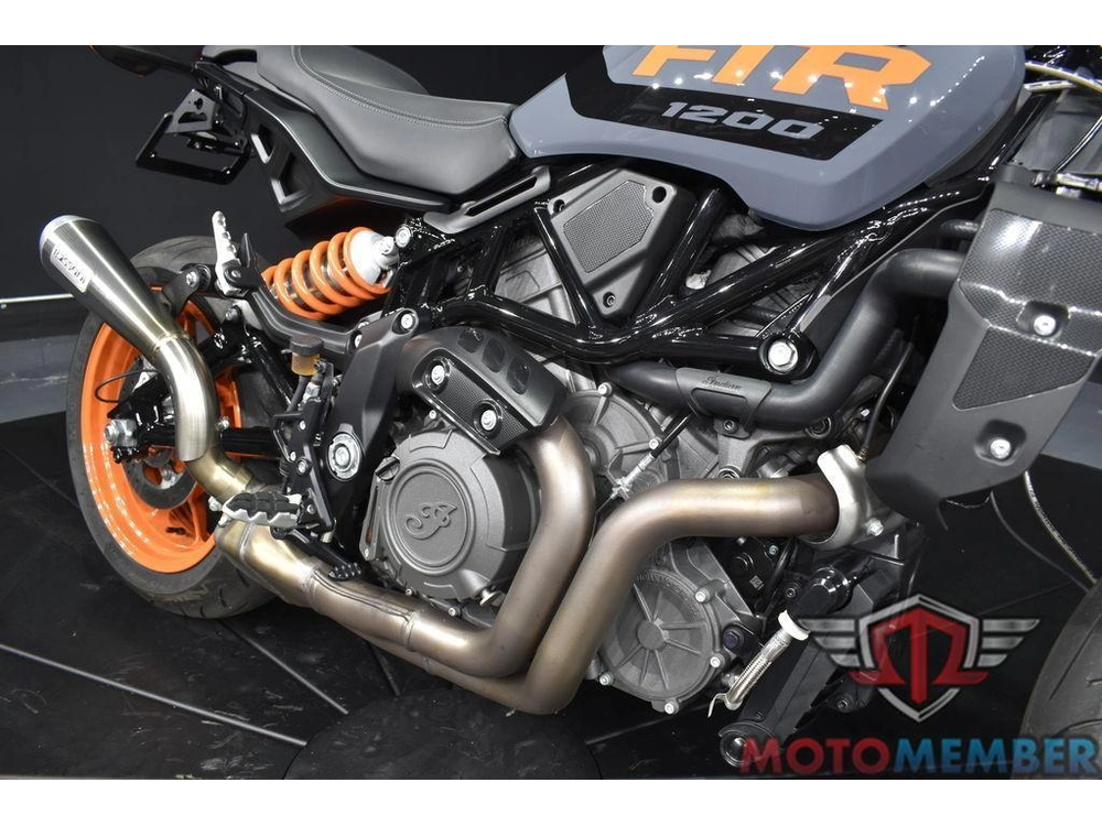 2023 Indian Motorcycle Ftr Stealth Gray/orange Burst alt