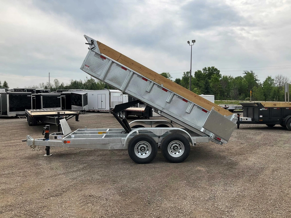 2026 Canada Trailers 83x14 7 Ton Galvanized Dump Trailer alt