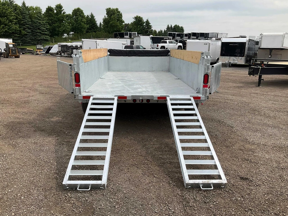 2026 Canada Trailers 83x14 7 Ton Galvanized Dump Trailer alt