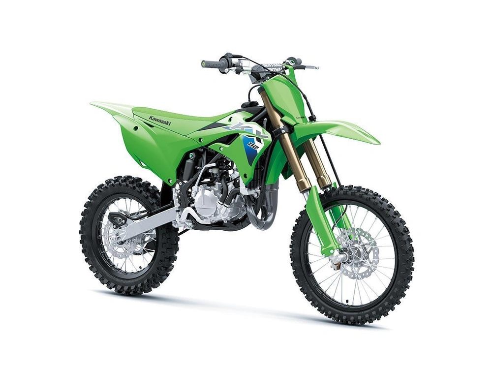 2026 Kawasaki Kx112 2026 🎯 Motocross Junior Compétition Performance Transition Yz85 Sx85 Jeune Rider 🟢 alt