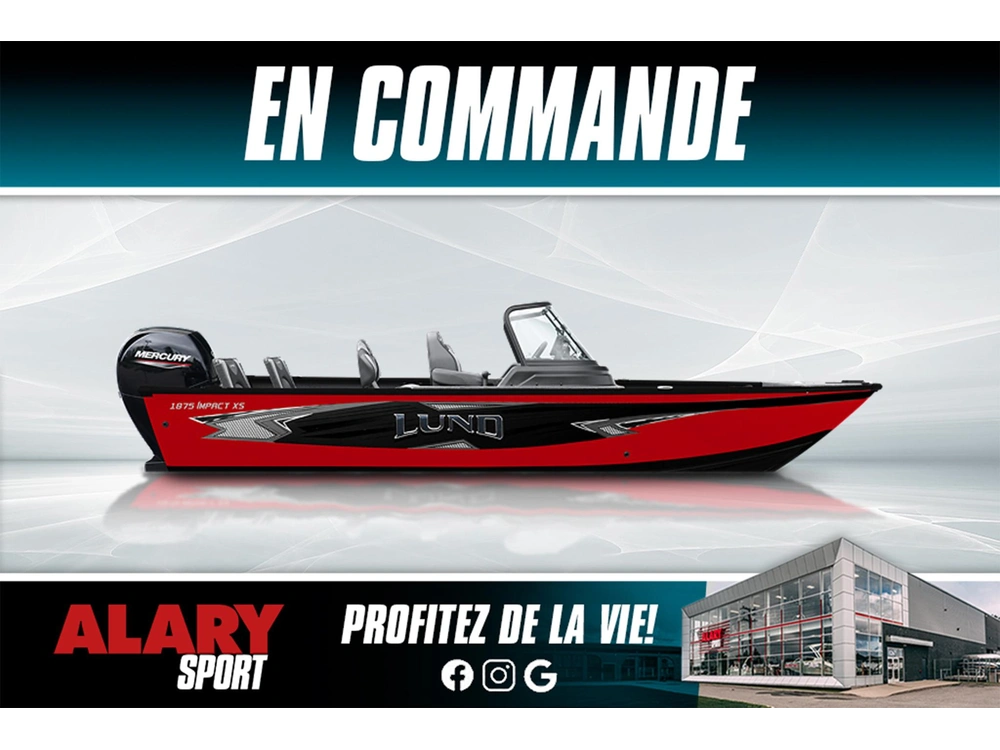 2026 Lund 1875 Impact Xs Sport+ Mercury 150 Hp & Remorque alt