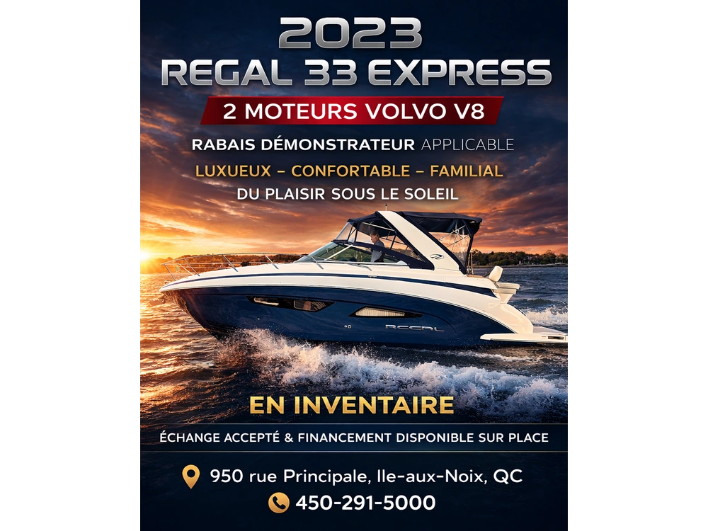 2023 Regal 33 Express Cruiser alt