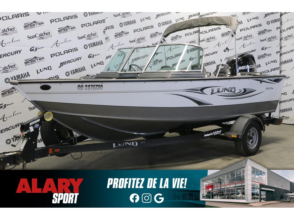 Lund 1750 Tyee + Mercury 150 Hp & Remorque 2011 alt