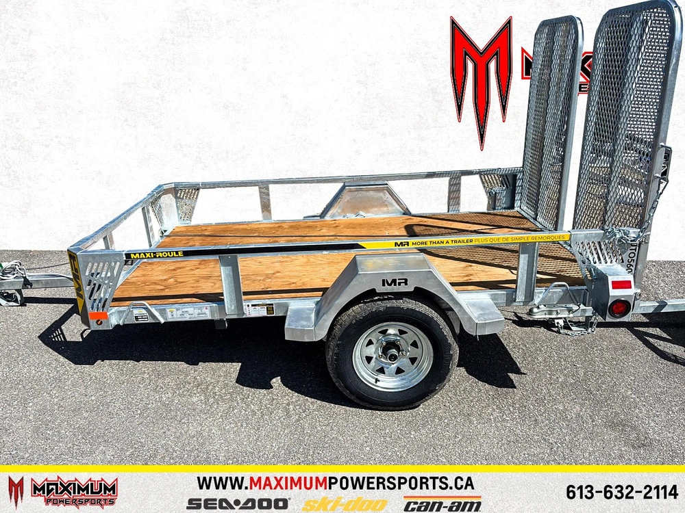 Maxi-roule Utility Trailer With Rail Side 99in X 56in 2027 alt