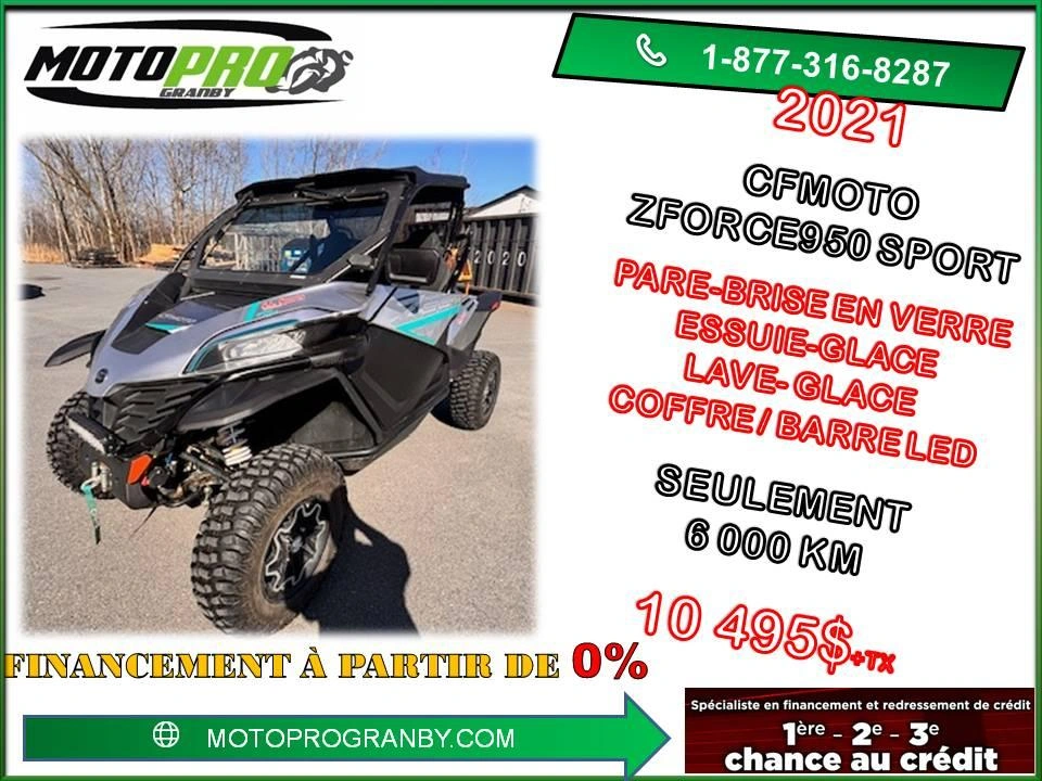 2021 Cfmoto Zforce 950 Sport Zforce950 1000cc Sport Zforce Side Impeccable alt