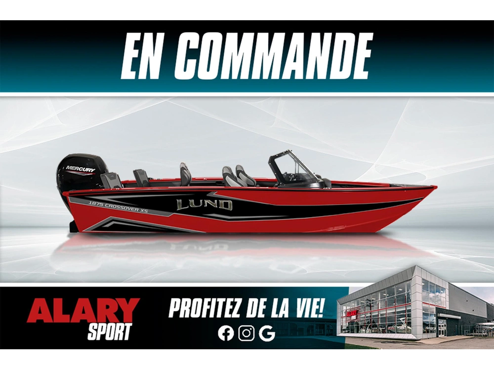 2026 Lund 1875 Crossover Xs + Mercury 175 Hp & Remorque alt
