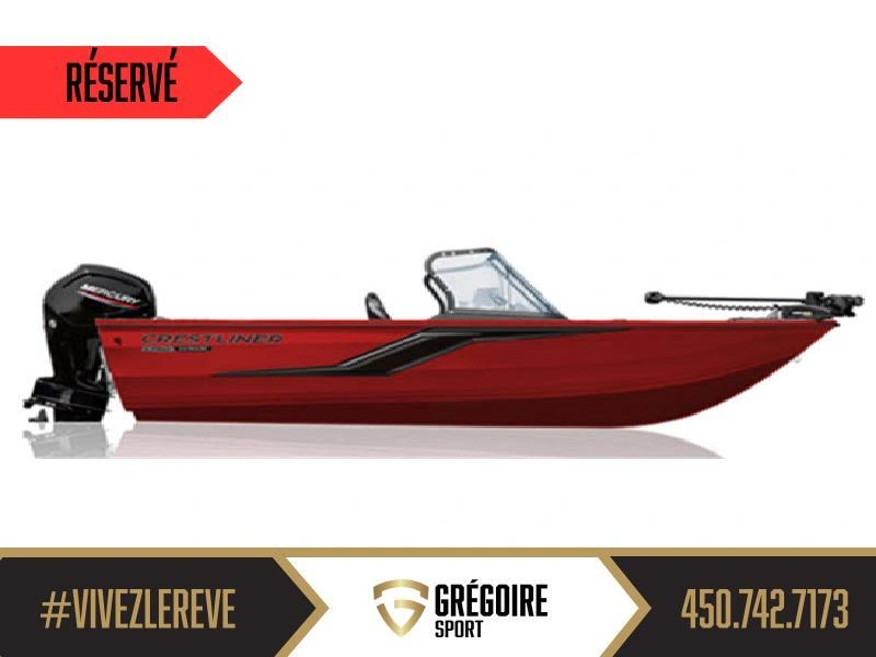 Crestliner 1750 Hawk Wt Jumpseat Rouge 2026 alt