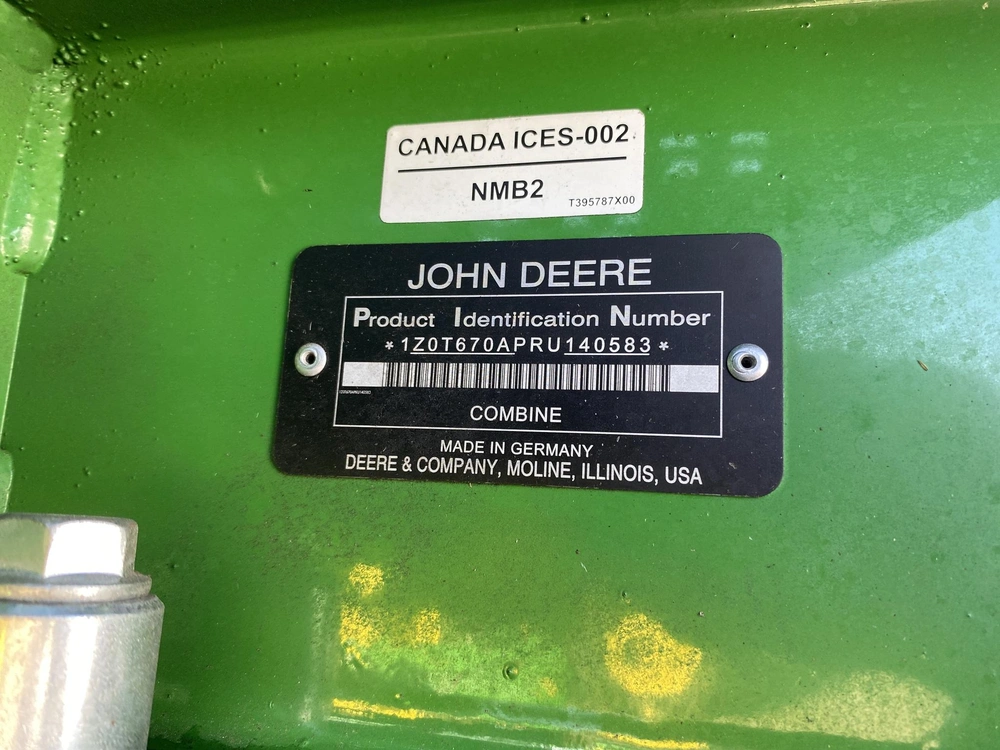 2024 John Deere T670 alt