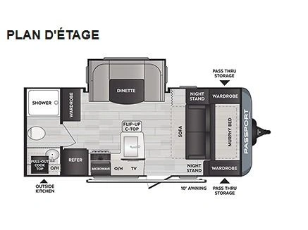 Keystone Rv Passport 189rb ***couple*** 2022 alt
