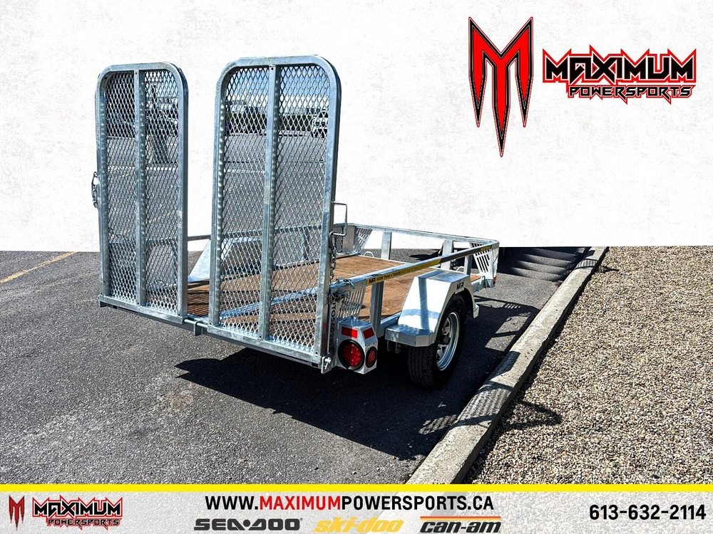 Maxi-roule Utility Trailer With Rail Side 99in X 56in 2027 alt