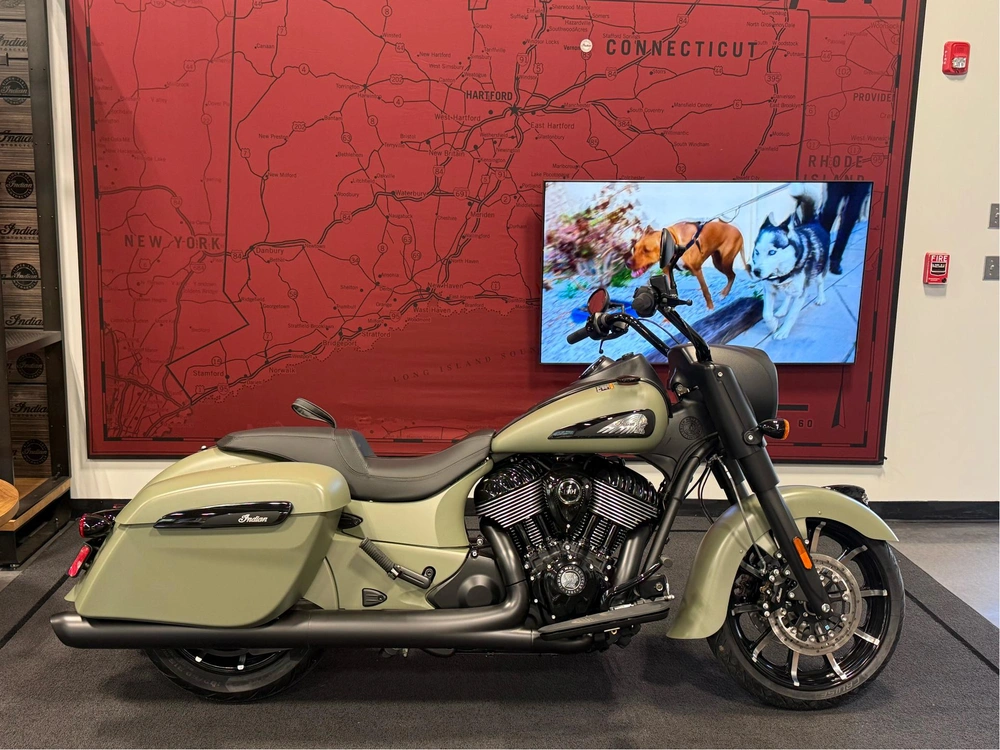 2025 Indian Motorcycle Springfield Dark Horse, Moss Green Smk, 49s Dark Horse�� alt