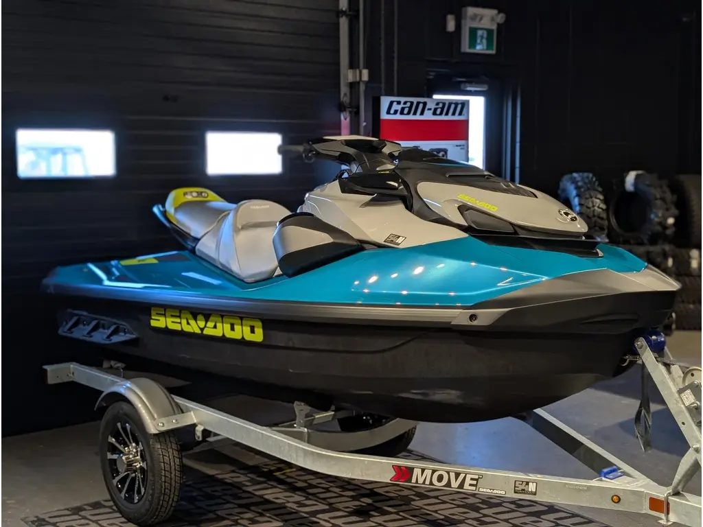 2026 Sea-Doo GTI 170 SE with Sound System - Teal Blue and Manta Green 