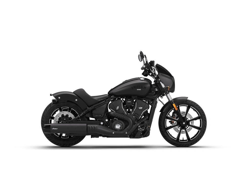 2026 Indian Motorcycle Sport Scout Lt W/ Tech, Black Smoke, 49st alt