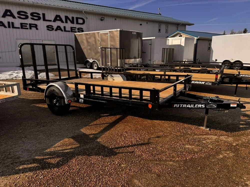 2026 Pj Trailers 14'x83" U8141 Single Axle Utility - 5k alt