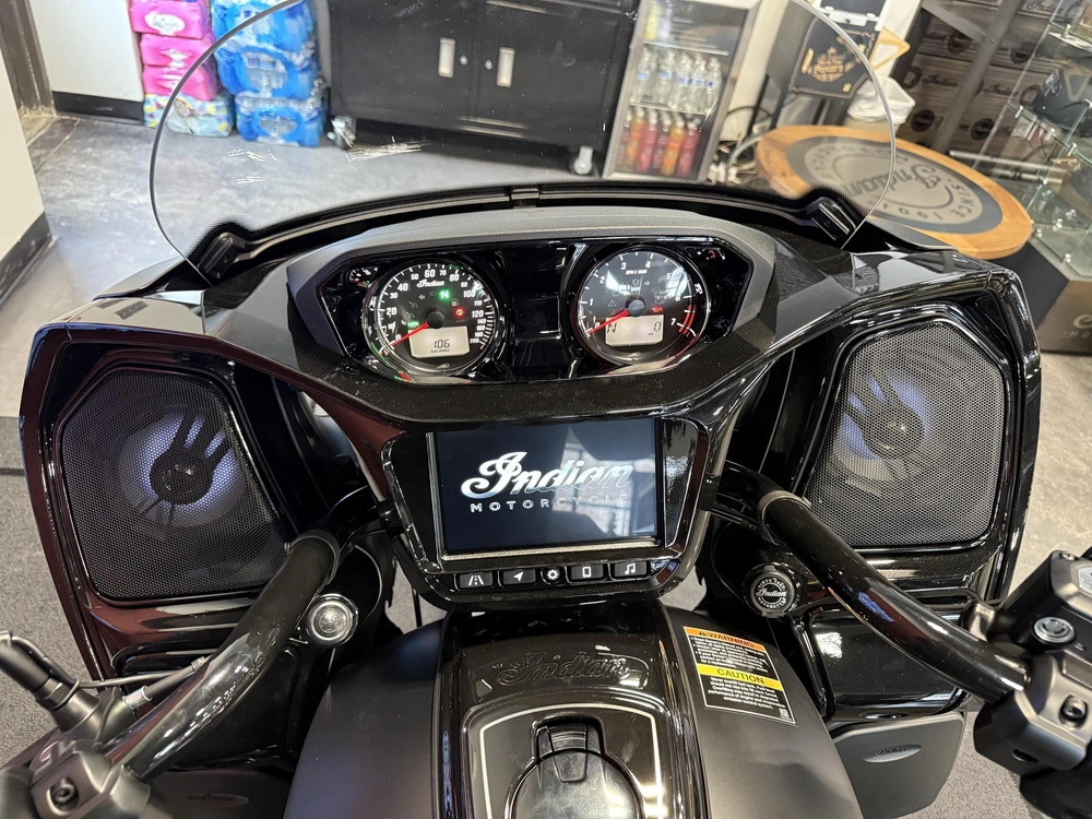 2026 Indian Motorcycle Pursuit Dark Horse 112, Black Smoke, 49st Dark Horse® With Powerband Audio Package alt